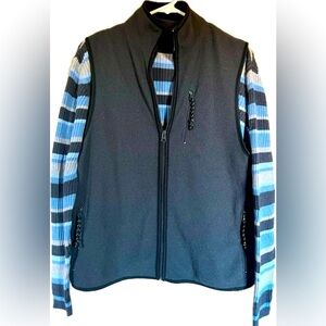 Vintage Vest & Mock turtleneck bundle. Shirt size XL, Vest size Large